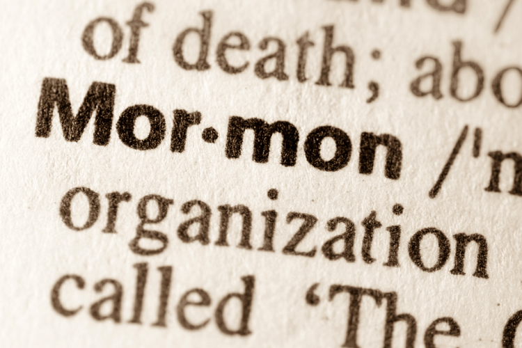 Picture of dictionary definition of Mormon